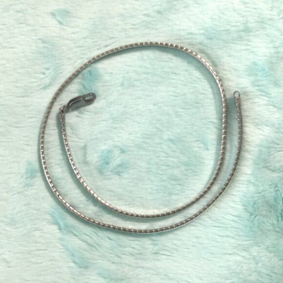 MILOR Sterling Silver 925 Omega Necklace Chain Choker 16 in 20g - Picture 4 of 9